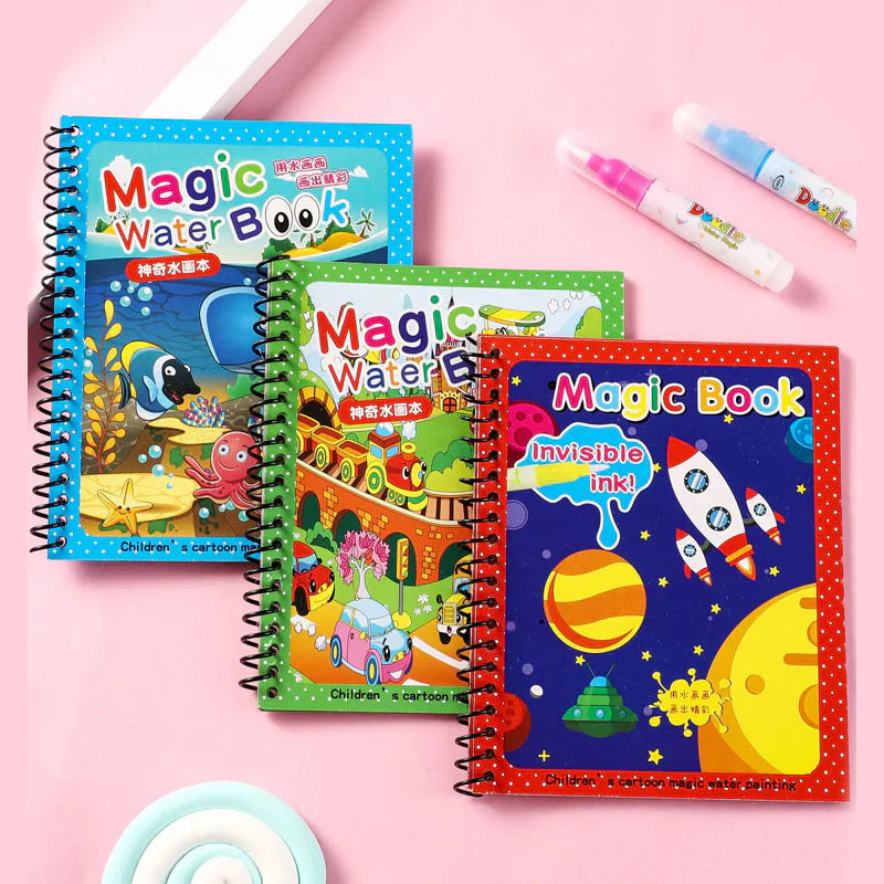 MegaMall™ | Reusable Magic Water Painting Board – 8 Pages