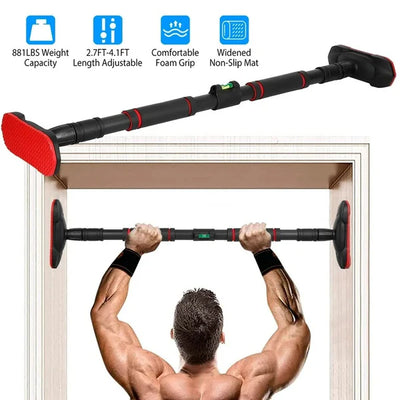 Adjustable No-Screw Pull-Up Bar (200KG Capacity)