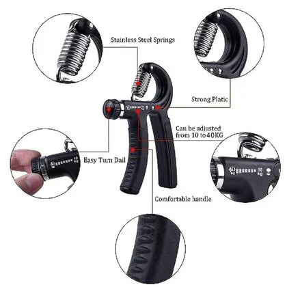 "Adjustable Hand Gripper with Counter | Grip Strength & Forearm Trainer"