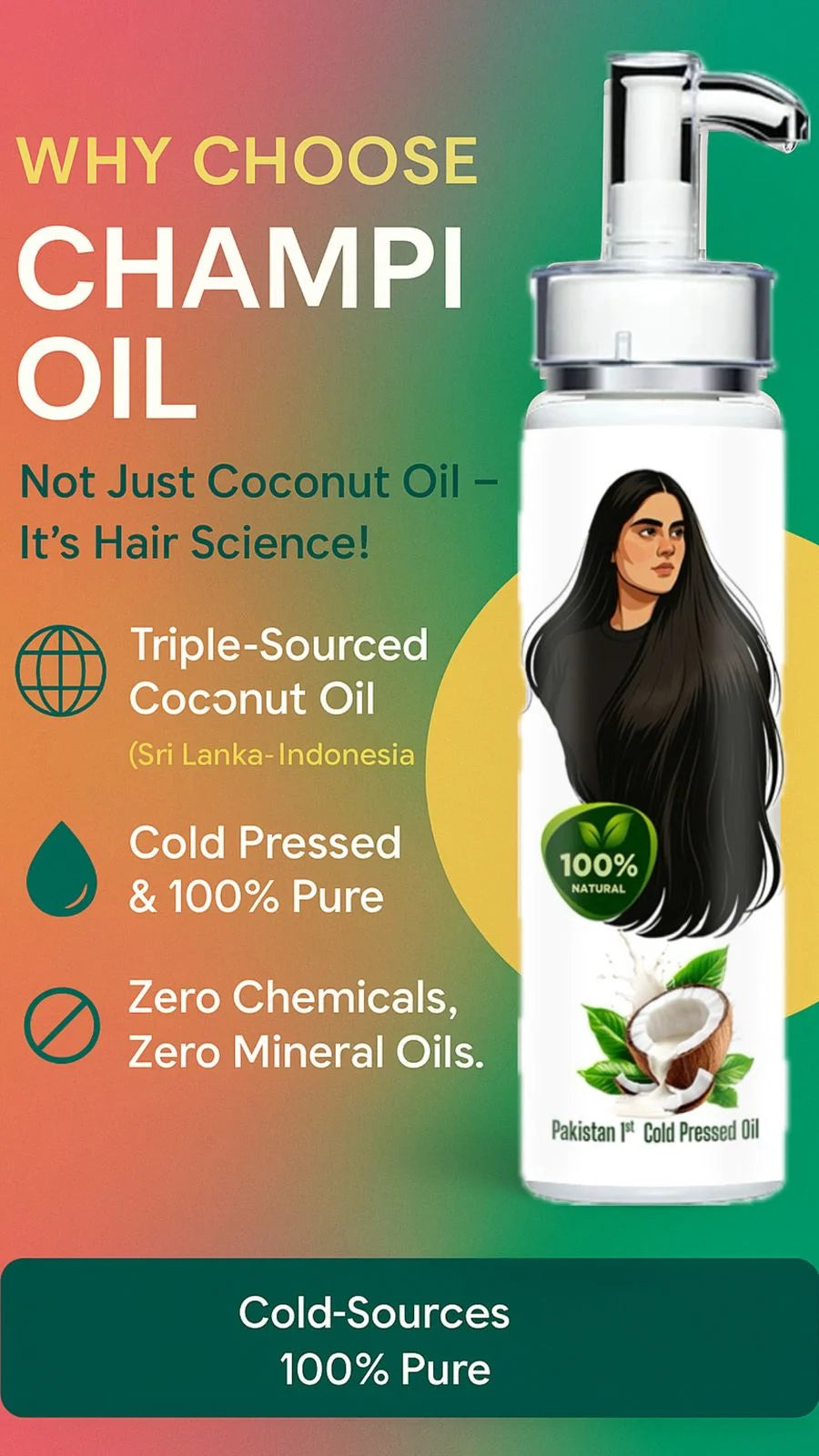 MegaMall™ | Champi Coconut Oil – Triple Sourced