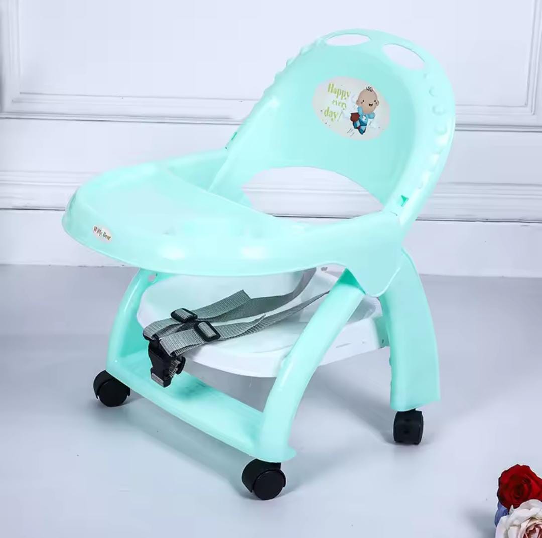 Foldable Baby dinning chair with wheels
