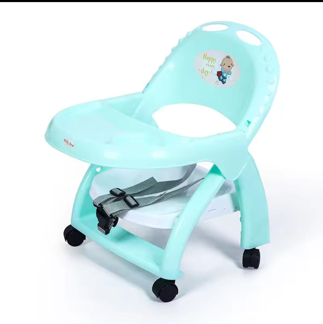Foldable Baby dinning chair with wheels