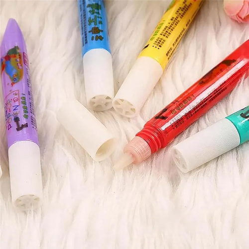 12PCS Magic Puffy Popcorn Pens โ Multicolor DIY Bubble Drawing Set for Kids Hover