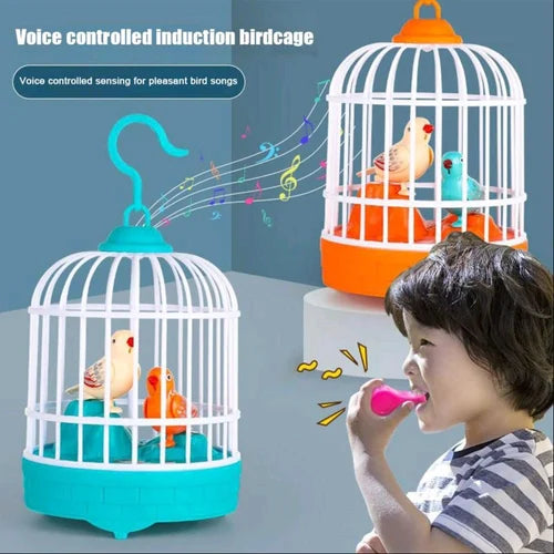 MegaMall™ | Talkback Musical Bird Cage Toy with 2 Birds