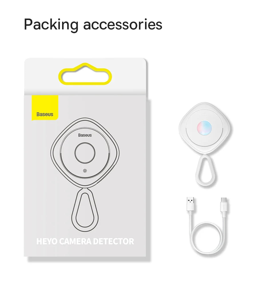 MegaMall™ | Anti-Spy Hidden Camera Detector – Infrared Scanner (White)