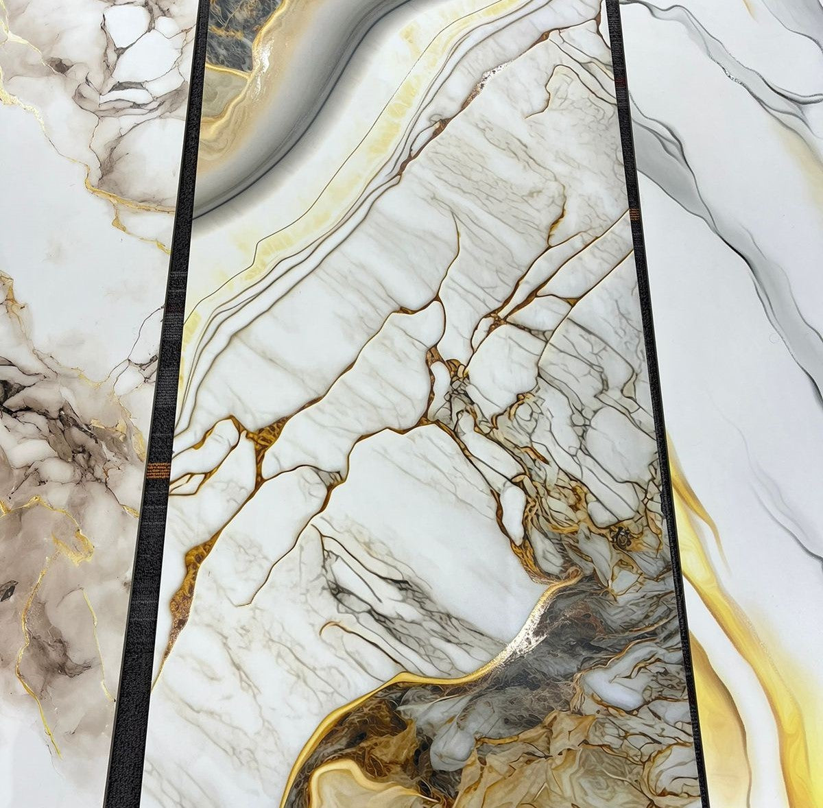 MegaMall™ | Brown Lined Polygranite Sheet