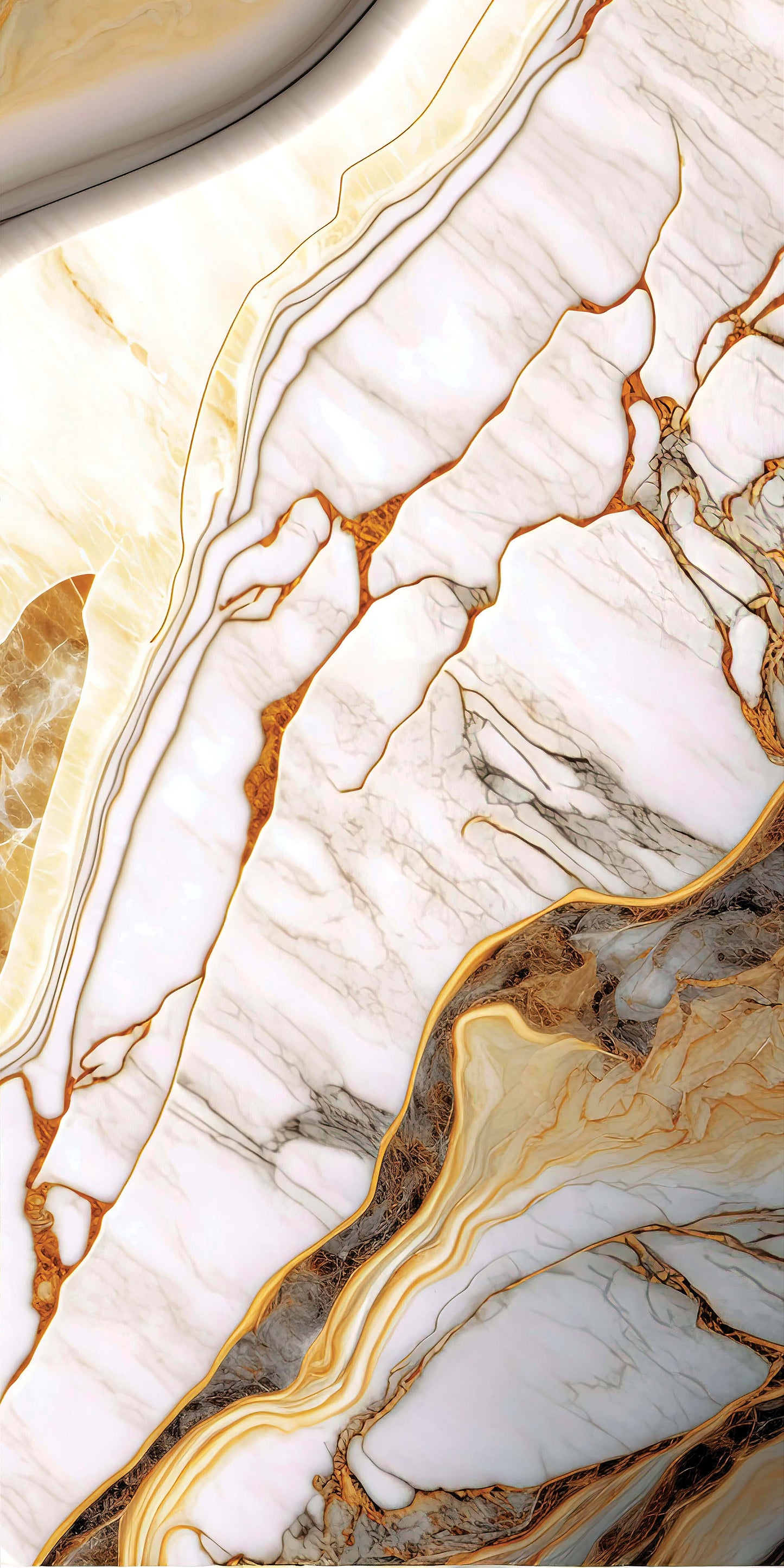 MegaMall™ | Brown Lined Polygranite Sheet