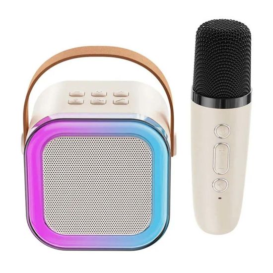 K12 Wireless Audio Microphone Bluetooth Speaker Portable Stereo Speaker Bluetooth Speaker Karaoke Speaker with Mic