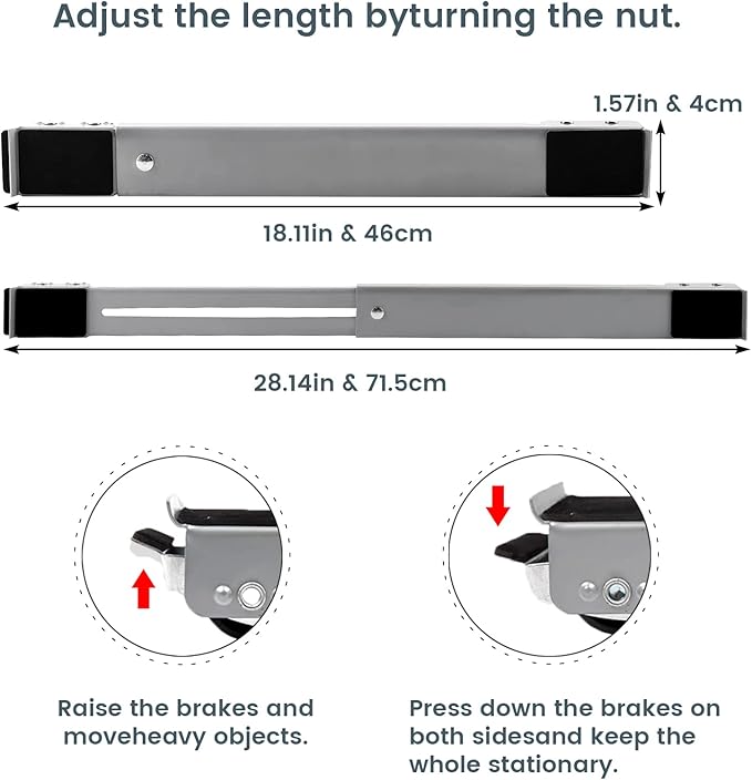 MegaMall™ | Heavy Duty Adjustable Furniture Movers with Wheels (Complete Set)