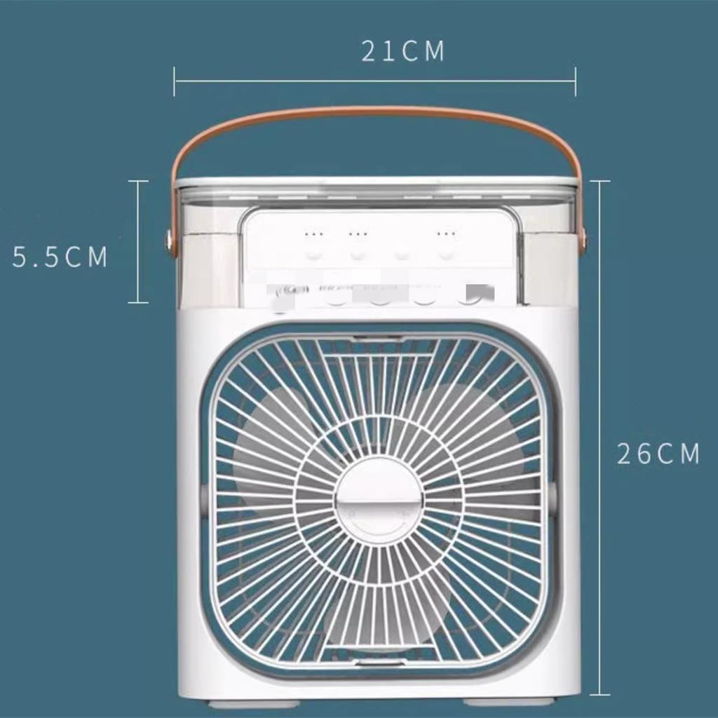 Usb Electric Portable Air Conditioner Fan | Humidifier Function | Led Night Light Water Mist + Free Gift