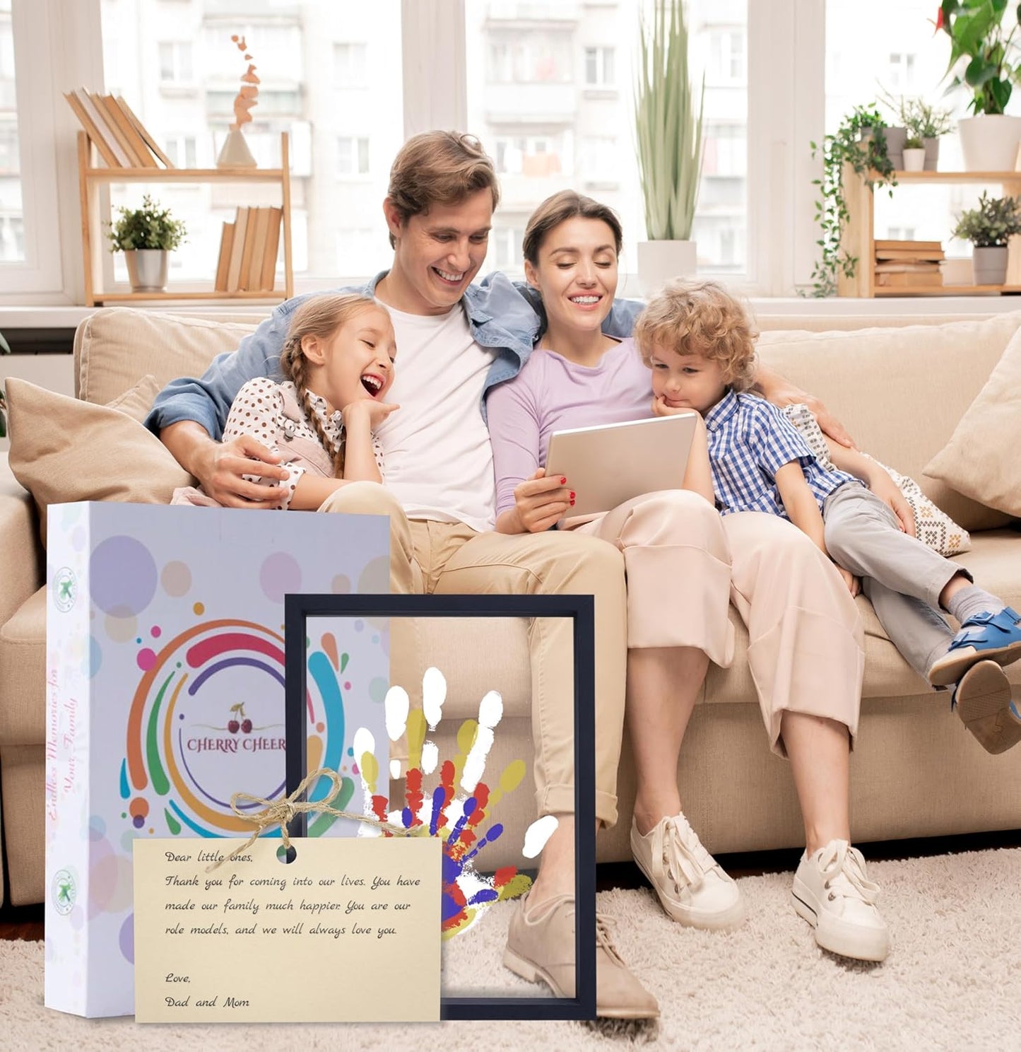 MegaMall™ | Family Handprint DIY Craft Keepsake Frame – Endless Memory Gift Set