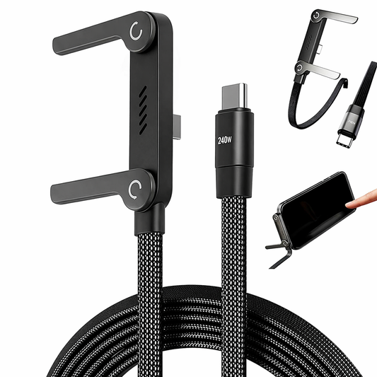 MegaMall™ | 240W Type-C Fast Charging Cable with Stand