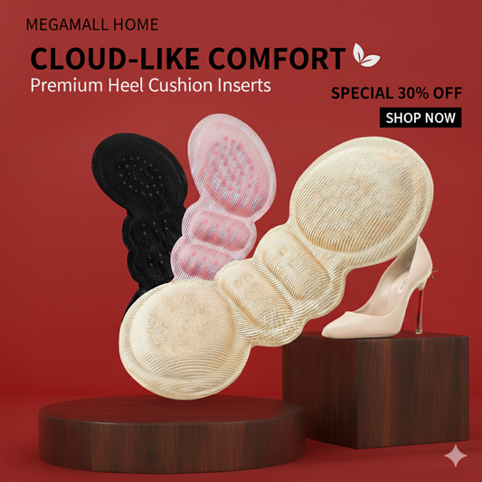MegaMall™ | Butterfly Heel Grips – Soft Non-Slip Inserts
