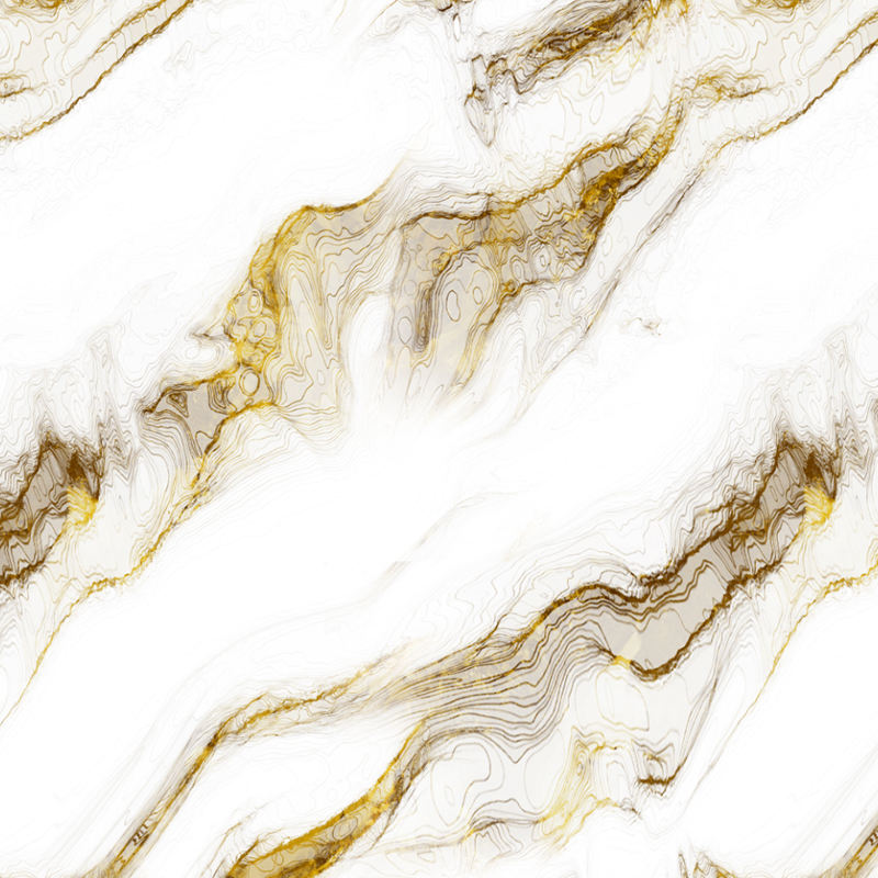 MegaMall™ | White & Gold Marble Tile Design Wall Stickers (2.5ft X 2.5ft, Set of 5, MS-58) – Self-Adhesive, Washable, UV-Coated