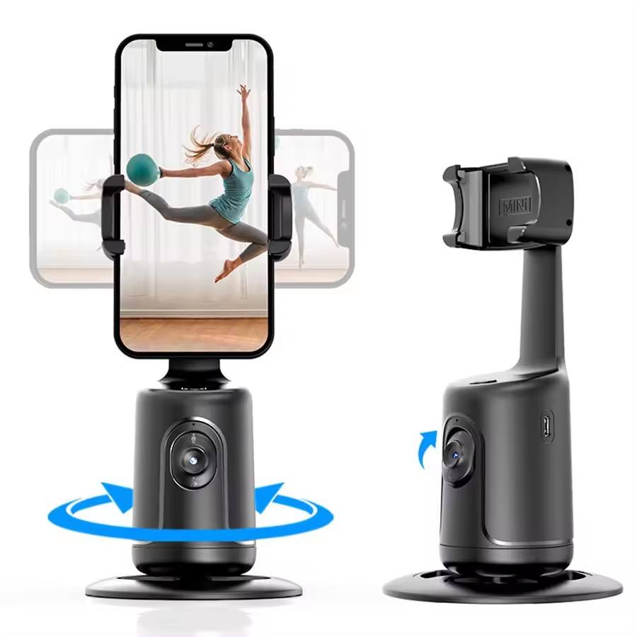 MegaMall™ | Auto Face Tracking Phone Holder – 360° Smart Selfie Stick
