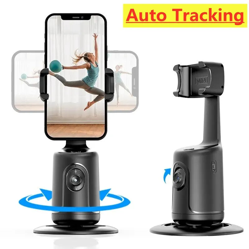 MegaMall™ | Auto Face Tracking Phone Holder – 360° Smart Selfie Stick