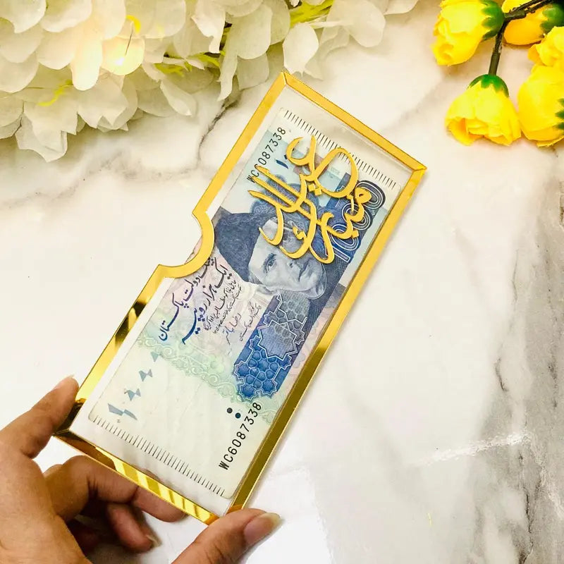 MegaMall™ | Premium Acrylic Eid Envelopes – Stylish Eidi Gift Holders
