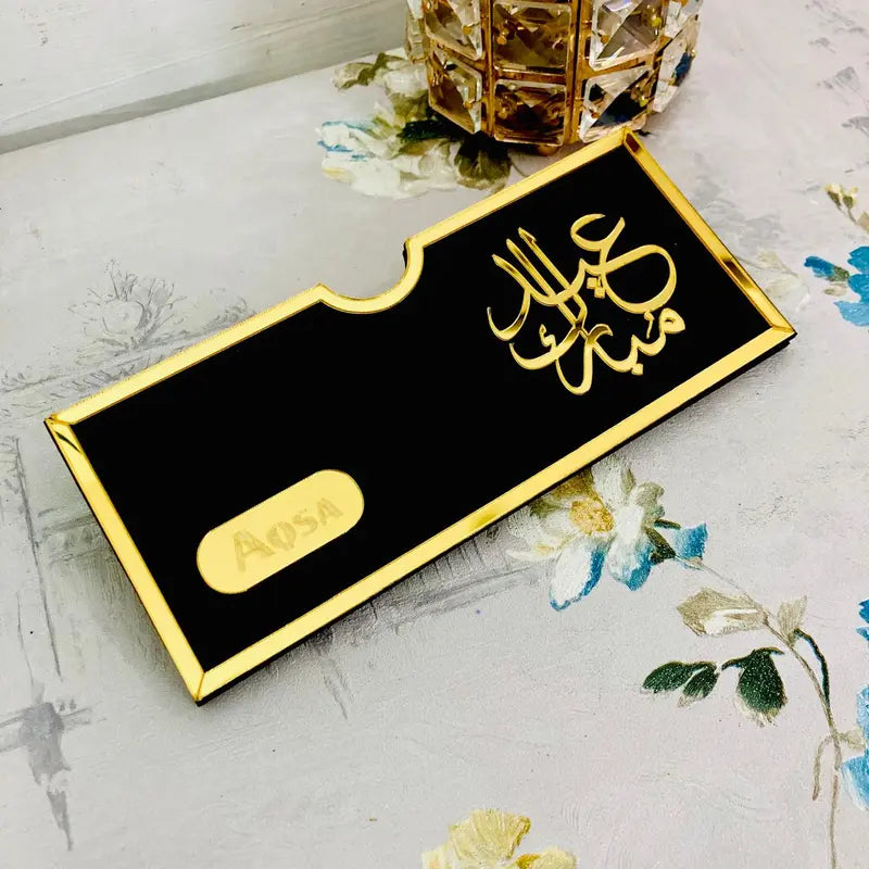 MegaMall™ | Premium Acrylic Eid Envelopes – Stylish Eidi Gift Holders