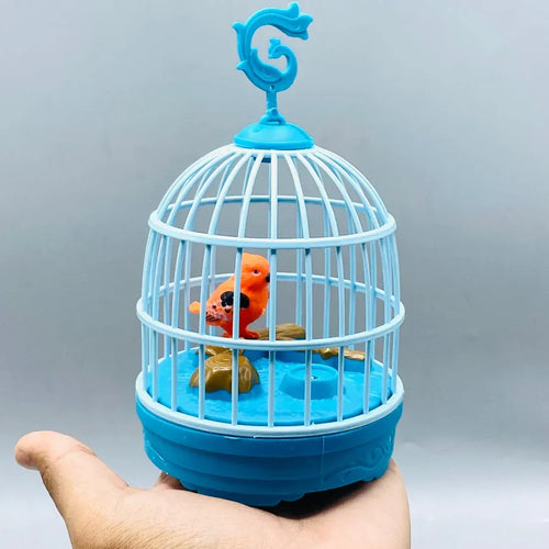 MegaMall™ | Talkback Musical Bird Cage Toy with 2 Birds Hover