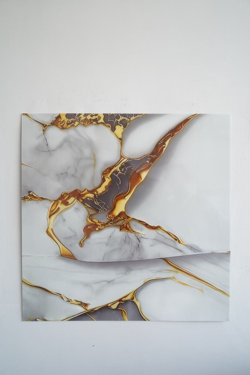 MegaMall™ | GOLDEN DRAGON ORBITO  Marble Sheet Sticker