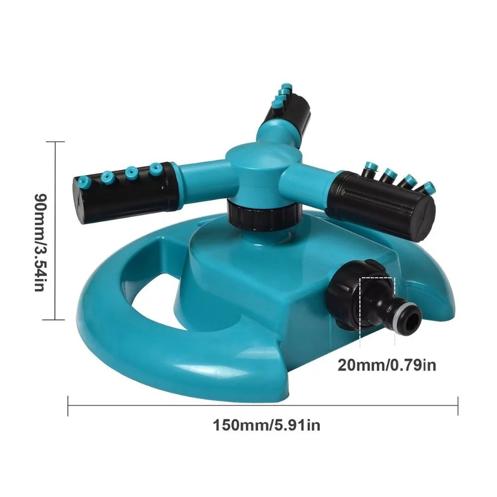 "360° Rotary Garden Lawn Sprinkler – Automatic Plant & Grass Irrigation System"