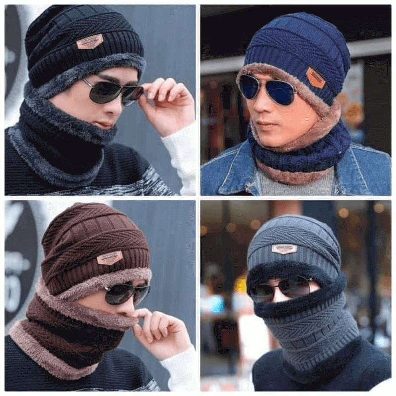 MegaMall™ | Winter Cap – Beanie Cap with Neck waemer – Unisex