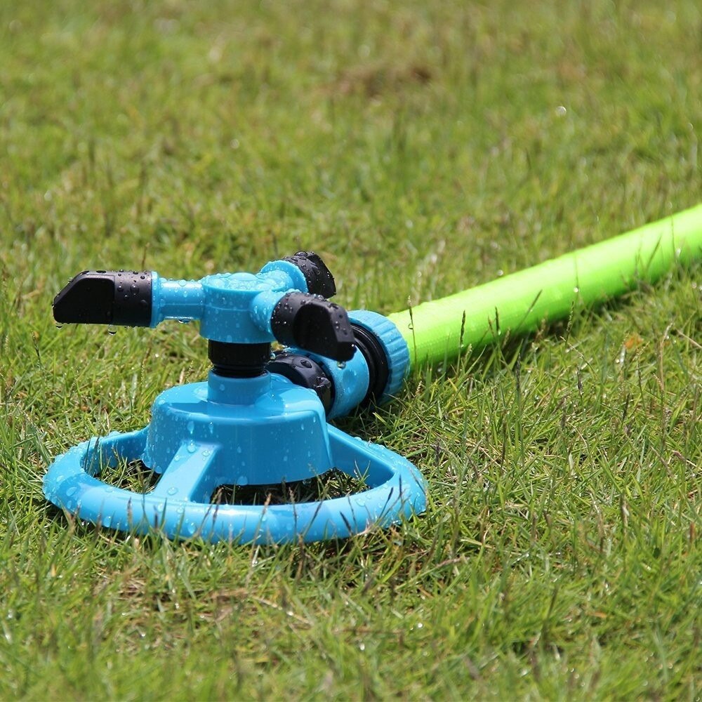 "360° Rotary Garden Lawn Sprinkler – Automatic Plant & Grass Irrigation System"