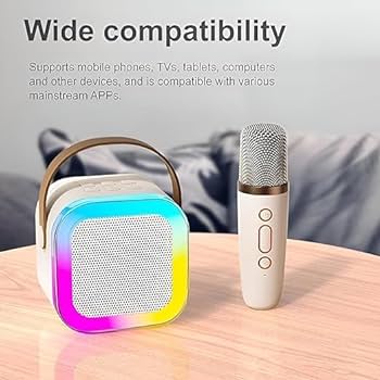 K12 Wireless Audio Microphone Bluetooth Speaker Portable Stereo Speaker Bluetooth Speaker Karaoke Speaker with Mic