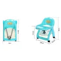 Foldable Baby dinning chair with wheels