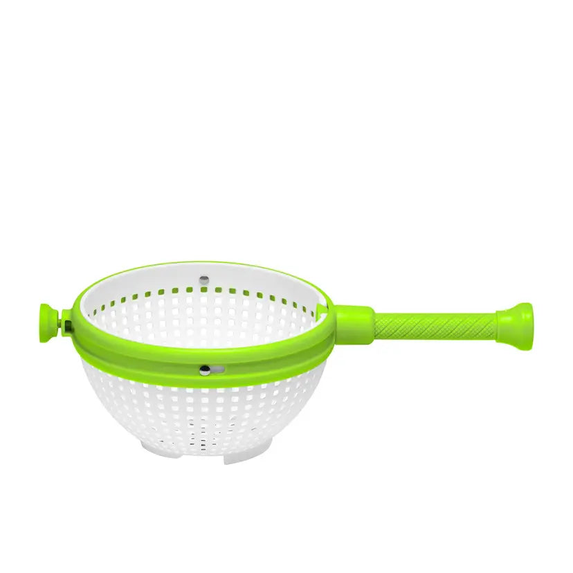 "Multipurpose Revolving Salad Spinner & Foldable Drain Basket"