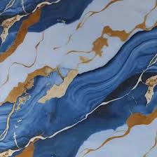 MegaMall™ | Golden Blue Waterproof UV Marble Wall Sticker – Self-Adhesive