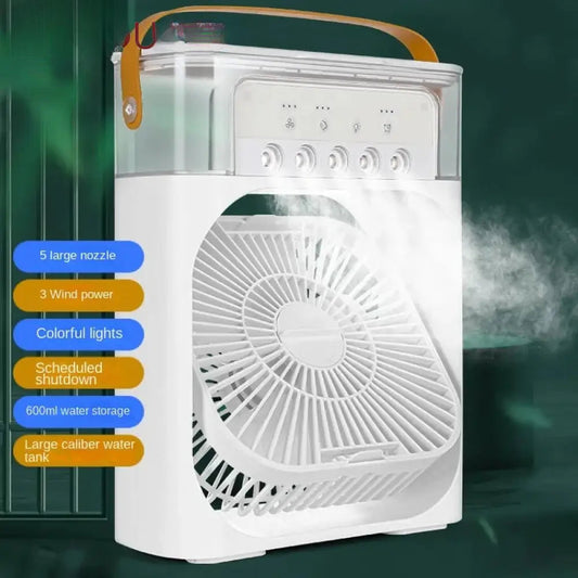 Usb Electric Portable Air Conditioner Fan | Humidifier Function | Led Night Light Water Mist