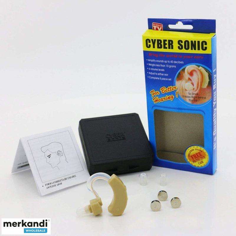 Cyber Sonic Hearing Aid Kit with Storage and Carrying Case