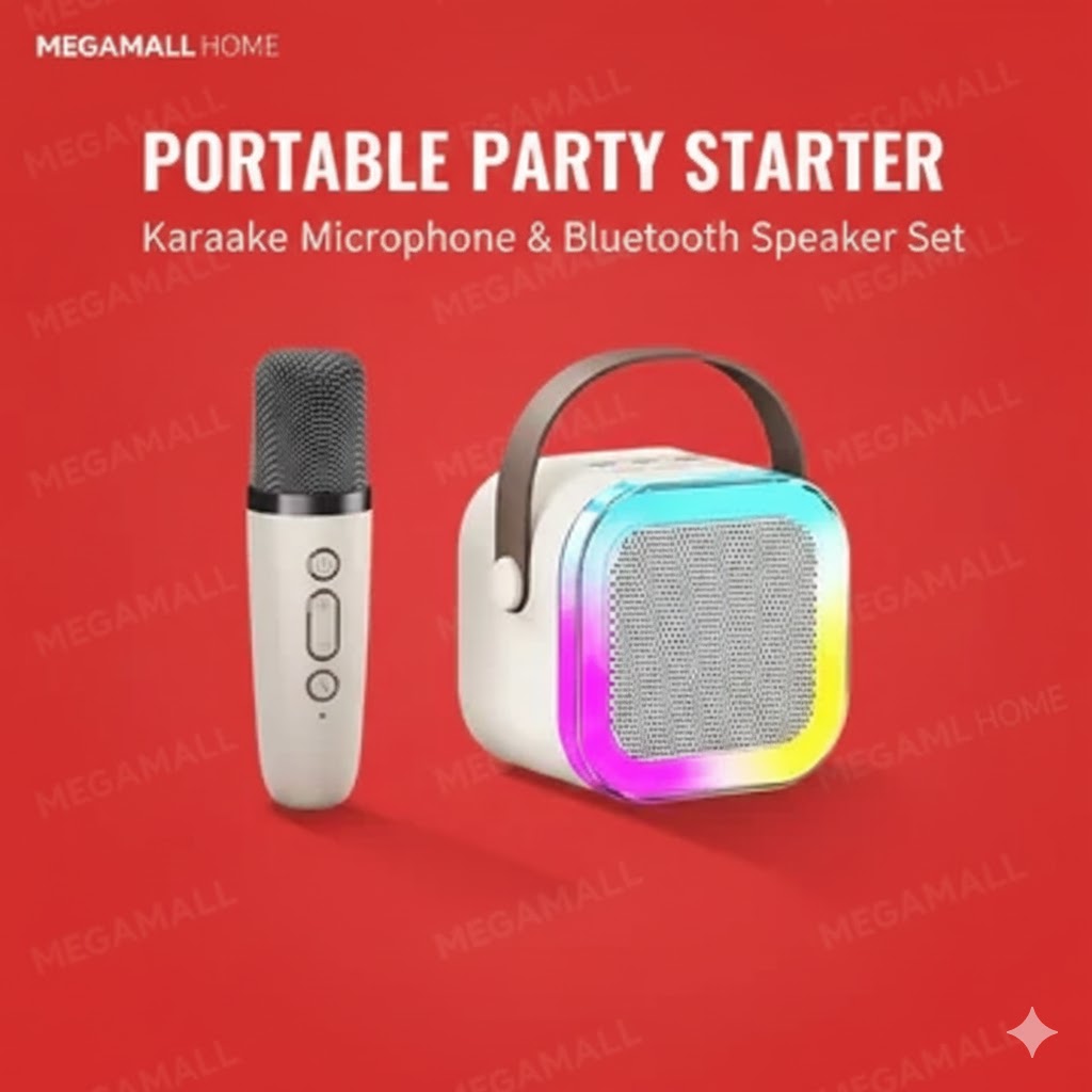 MegaMall™ | K12 Wireless Bluetooth Karaoke Speaker with Mic
