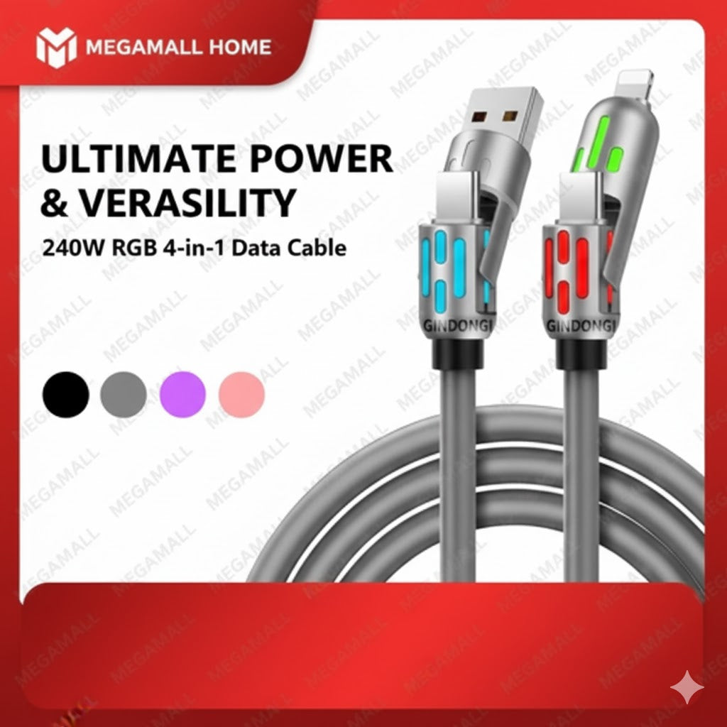 MegaMall™ | 4-in-1 Multi USB Fast Charging Cable