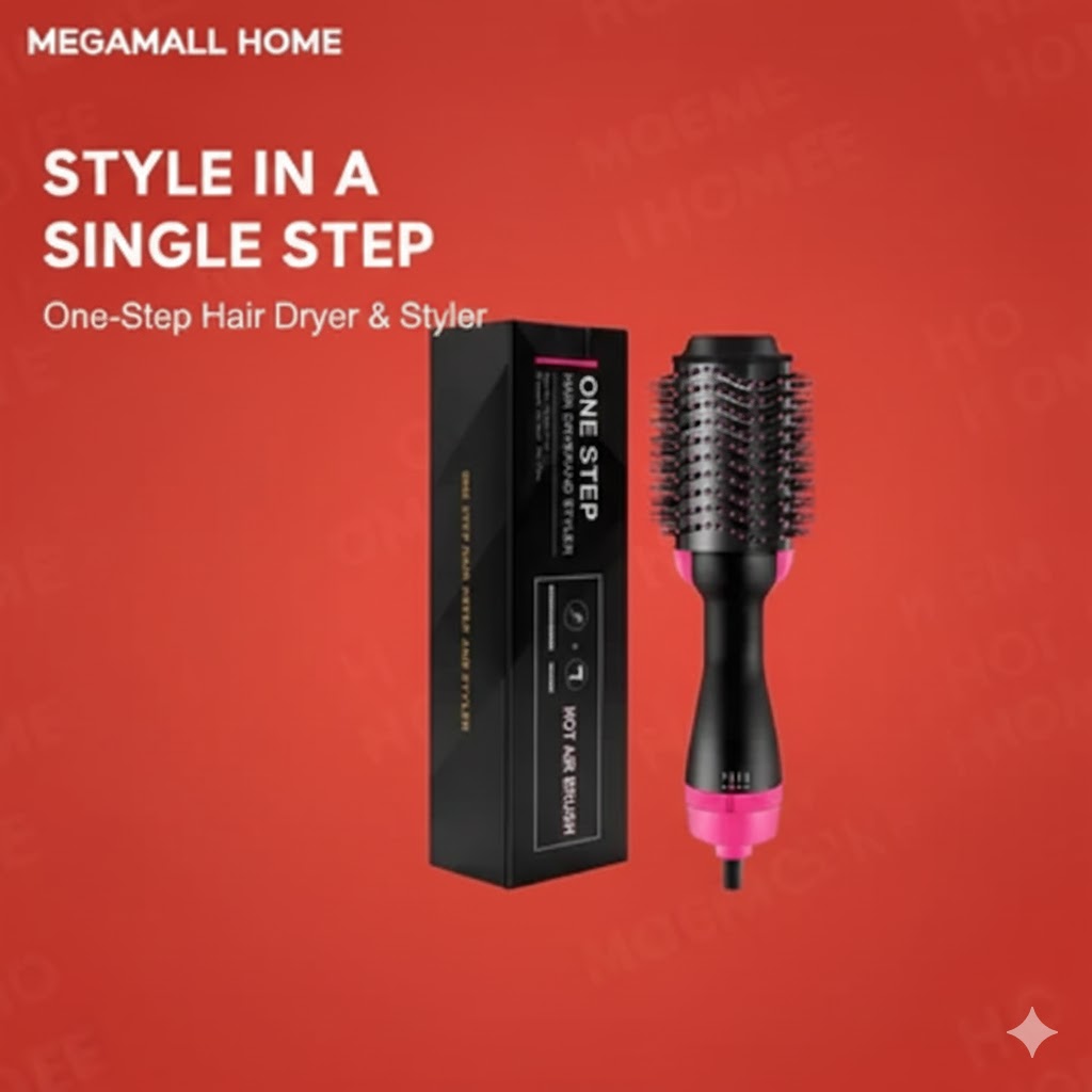 MegaMall™ | One Step Hot Air Brush (Dryer + Styler)