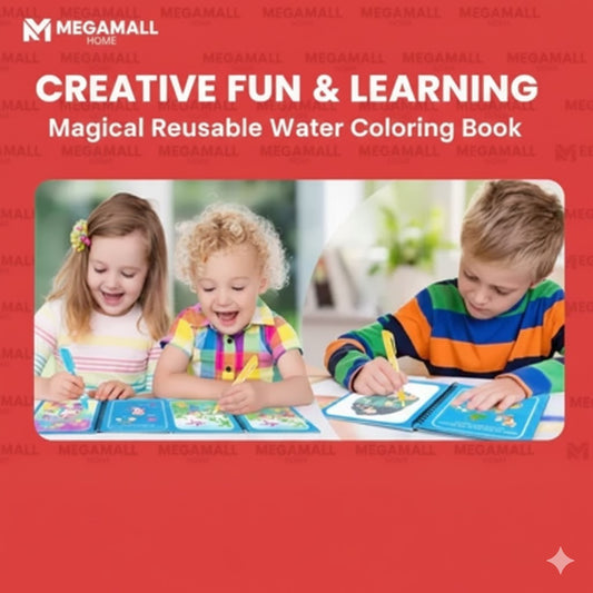 MegaMall™ | Reusable Magic Water Painting Board – 8 Pages