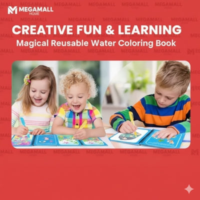 MegaMall™ | Reusable Magic Water Painting Board – 8 Pages
