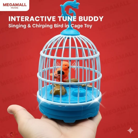 MegaMall™ | Talkback Musical Bird Cage Toy with 2 Birds
