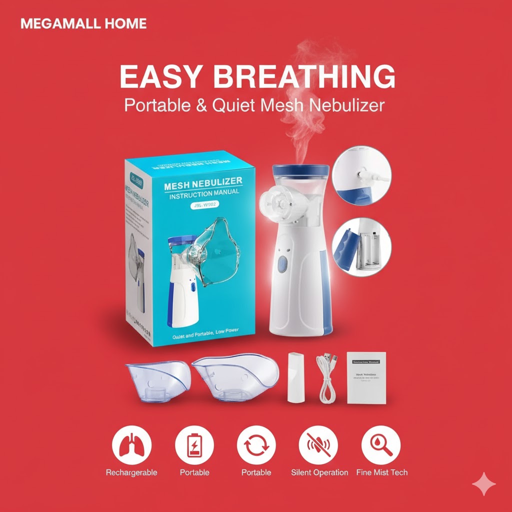 MegaMall™ | Portable Mesh Nebulizer