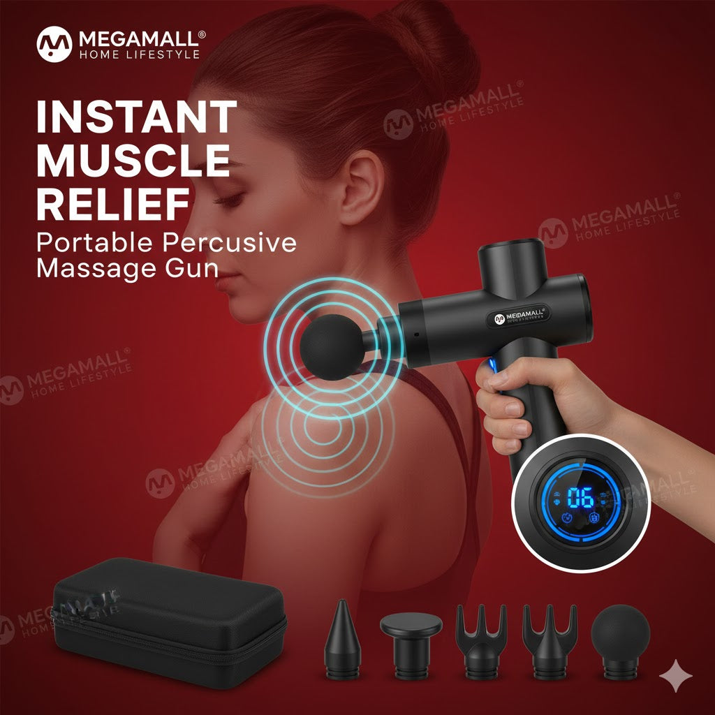 MegaMall™ | 5-in-1 Electric Deep Tissue Massage Gun