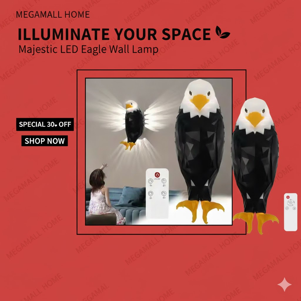 MegaMall™ | Eagle Wall Light, Eagle Lamp